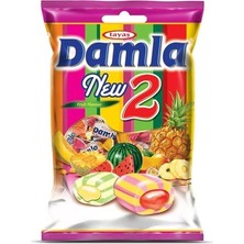 Tayaş Damla New 2 Kavun-Ananas & Karpuz-Tropikal Aromalı Yumuşak Şeker