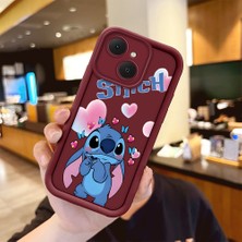 Ucuc Tecno Spark 40C Uyumlu Darbeye Dayanıklı Kamera Korumalı Bordo Silikon Baskı Desenli Kılıf