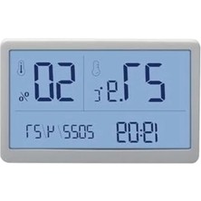 Calperia GM1371 Saatli Nem Ölçer Termometre