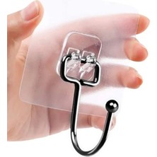 Calperia Siyah Güçlü Yapışkanlı Kancalar, Mutfak ve Ofis Için 2 Adet