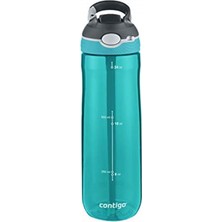 PremiumPort Turkuaz 720ML Spor Su Matarası, El Bas Kapaklı, Hafif ve Şık Tasarım