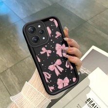 Ucuc Redmi 12 4g Uyumlu Siyah Silikon Şık Baskı Kılıf Darbeye Dayanıklı Kamera Korumalı