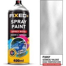 Fixed Sprey Boya Akrilik - Gümüş Yaldız Yüksek Isıya Dayanıklı 320GR 400ML(500°C)