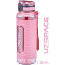 PremiumPort 1100 ml Büyük Boy Tritan Su Matara, Silikon Korumalı, Kaydırmaz Gövde