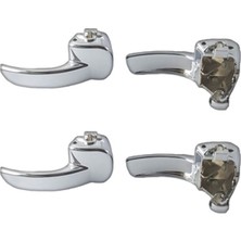 Zetoto Qashqai J10 JJ10 Nikelaj Kaplama Kapı Kol Iç Açma Kol 80670JD00E Takım 4 Adet