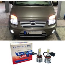 H4 Xenon LED Far Ampulü, Uzun ve Kısa Far, Beyaz, Uyumlu 2002-2013