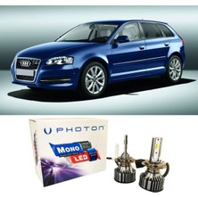 A3 8p LED Xenon Kısa Far Ampul H7 Mono Beyaz 2008-2012