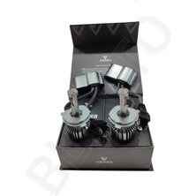 H4 Silver LED Xenon 22000 Lümen 12-24V Evrensel Otomobil Aydınlatma