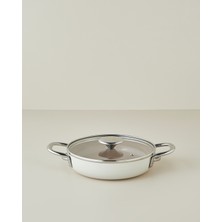 English Home Prego Cerawell Kapaklı Sahan 20 cm Krem - Kahve