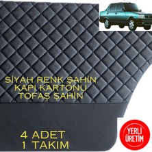 Siyah Kapı Kartonu, Tofaş Şahin, 4 Lü Takım, Dayanıklı ve Kullanışlı