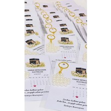 LMS Gift İncili Kalpli Hediyelik Anahtarlık Hac Umre Anısı 20 Adet %100 El Emeği Özel Tasarım