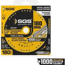 Sgs Vakumlu Elmas Multı-Metal Kesici 180 mm