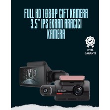 Pileli Store Pilelistore  Çift Lensli Araç Içi Kamera – Park Koruma, Gece Görüş ve Tarih Damgası