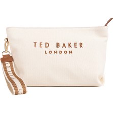 Ted Baker %90 Pamuk, %10 Poliüretan Bej - Taba Kadın Portföy Çanta TBSS26FBAG040