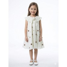 Damasqino Kız Çocuk Yazlık Elbise 4-8 Yaş 1810