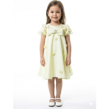 Damasqino Kız Çocuk Yazlık Elbise 2-6 Yaş 1801