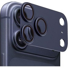 Nexiva Orjinal iPhone 17 Pro Max Premium Ar+ Af+ Pürüzsüz Çerçeveli Tam Koruma Turuncu Kamera Lens Koruyucu