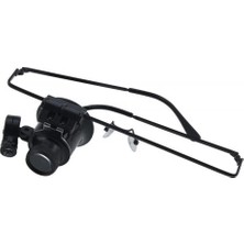 Ata Store -Gözlük Model 20X16MM Optik Lens LED Işık Monoküler Büyüteç ( Lisinya )