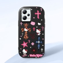 Ucuc Xiaomi Redmi Note 12 5g Uyumlu Darbe Emici Kamera Korumalı Siyah Silikon Özel Baskı Desenli Kılıf