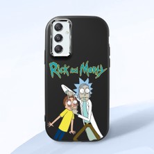 Ucuc Samsung Galaxy M34 Uyumlu Darbe Emici Kamera Korumalı Siyah Silikon Özel Baskı Desenli Kılıf
