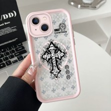 Ucuc iPhone 14 Plus Uyumlu Manyetik Halkalı Yarı Sayda Mat Kamera Koruma Anti-Darbe Silikon Kılıf