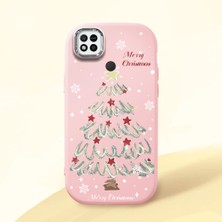 Ucuc Xiaomi Redmi 9C/10A Uyumlu Darbe Emici Kamera Korumalı Pembe Silikon Özel Baskı Desenli Kılıf