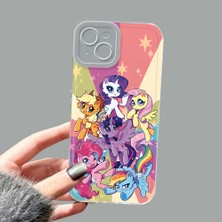 Ucuc iPhone 14 Plus Kamera Korumalı Anti-Darbe Estetik Baskı Desenli Şeffaf Silikon Kılıf