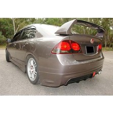 Fd6 Mugen Rr Siyah Çift Egzoz Arka Ek Mat, 2006-2011 Honda Civic