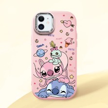 Ucuc iPhone 11 Uyumlu Darbe Emici Kamera Korumalı Pembe Silikon Özel Baskı Desenli Kılıf