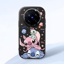 Ucuc Vivo X200 Pro Uyumlu Darbe Emici Kamera Korumalı Siyah Silikon Özel Baskı Desenli Kılıf