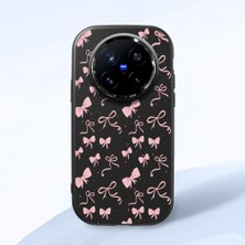 Ucuc Vivo X200 Pro Uyumlu Darbe Emici Kamera Korumalı Siyah Silikon Özel Baskı Desenli Kılıf