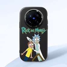 Ucuc Vivo X200 Pro Uyumlu Darbe Emici Kamera Korumalı Siyah Silikon Özel Baskı Desenli Kılıf