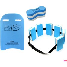 PremiumPort 3'lü Yüzme Seti Yetişkinler Için, Tahta, Pullboy ve Kemeriyle Keyifli Havuz Zamanı