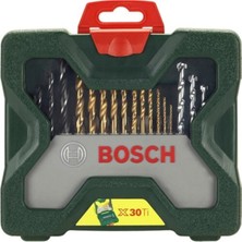 Bosch Yüksek Kaliteli 30 Parça Vidalama ve Matkap Ucu Seti, Güçlü ve Dayanıklı