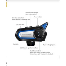 PremiumPort Su Geçirmez Kablosuz Motosiklet Kulaklık, Mikrofonlu, Ergonomik Tasarım