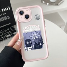 Ucuc iPhone 14 Uyumlu Manyetik Halkalı Yarı Sayda Mat Kamera Koruma Anti-Darbe Silikon Kılıf