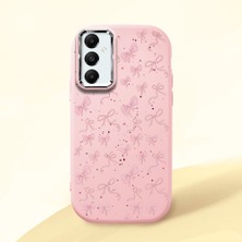 Ucuc Samsung Galaxy A05S Uyumlu Darbe Emici Kamera Korumalı Pembe Silikon Özel Baskı Desenli Kılıf