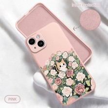 Ucuc iPhone 14 Uyumlu Iç Kadife Yüzey Kamera Koruması Anti-Darbe Silikon Kılıf