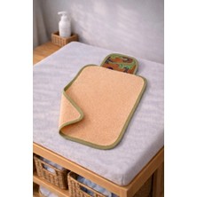 Ellia Soft New Baby Dinazor 4-6 Yaş Nefes Alan Sırt Bezi %100 Pamuklu Kreş ve Oyun Zamanı Havlu Sırtlık