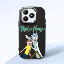 Ucuc Realme Note 60/60X Uyumlu Darbe Emici Kamera Korumalı Siyah Silikon Özel Baskı Desenli Kılıf