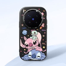 Ucuc Vivo X300 Pro Uyumlu Darbe Emici Kamera Korumalı Siyah Silikon Özel Baskı Desenli Kılıf