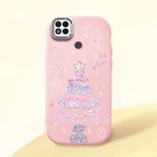 Ucuc Xiaomi Poco C31 Uyumlu Darbe Emici Kamera Korumalı Pembe Silikon Özel Baskı Desenli Kılıf