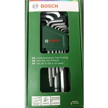 Bosch Çok Parçalı Anahtar Takımı, 9 Parça, Pratik ve Dayanıklı Set