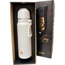 PremiumPort Beyaz Çelik Termos 650 Ml, Pratik ve Şık Seyahat Için Mükemmel