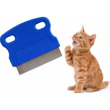 Kotenart Kedi Köpek Pire Tarağı Sık Dişli Bit Temizleme Tarağı Paslanmaz Çelik Tarak