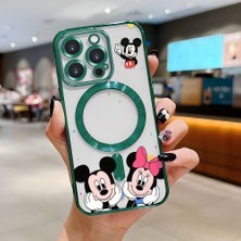 Ucuc iPhone 16 Pro Uyumlu Şeffaf Arka Yüzeyli Manyetik Darbeye Dayanıklı Silikon Kılıf