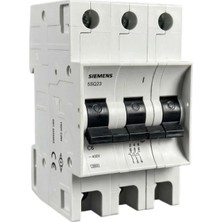 Siemens 5SQ2370-2YA06 C6 6A 3p 3ka Otomatik Sigorta (Mcb)
