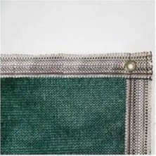 Kampya Yeşil 2X21MT Gölgelik File %95 Lik Gölgelik Kumaş Kolonlu Kuş Gözlü Çit Brandası