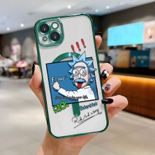 Ucuc iPhone 14 Plus Uyumlu Şeffaf Arka Yüzeyli Manyetik Darbeye Dayanıklı Silikon Kılıf