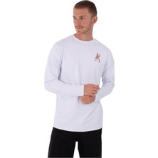 Hurley Rash Regular Flamengue Ls Erkek Beyaz Lycra